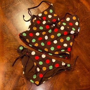 Colorful Polka Dot Bikini Set